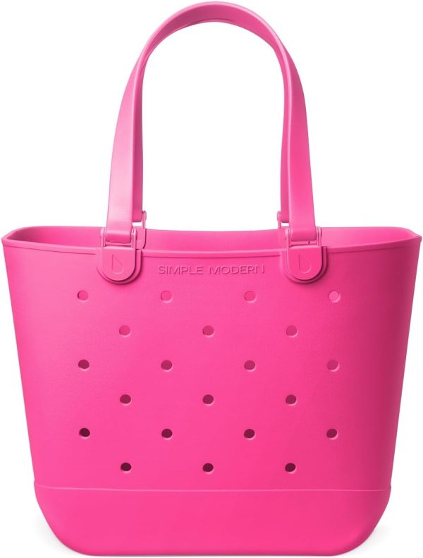 Simple Modern Extra-Large Beach Bag | Waterproof Getaway Rubber Tote with Zipper Pocket for Travel, Pool, Boat, Groceries, Sports | Sea Glass Sage - Image 12