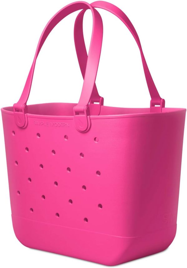 Simple Modern Extra-Large Beach Bag | Waterproof Getaway Rubber Tote with Zipper Pocket for Travel, Pool, Boat, Groceries, Sports | Sea Glass Sage - Image 13