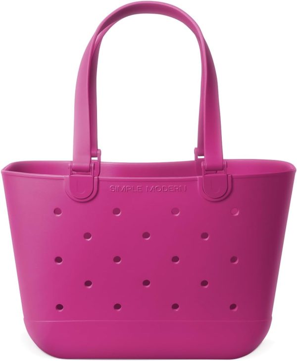 Simple Modern Extra-Large Beach Bag | Waterproof Getaway Rubber Tote with Zipper Pocket for Travel, Pool, Boat, Groceries, Sports | Sea Glass Sage - Image 18