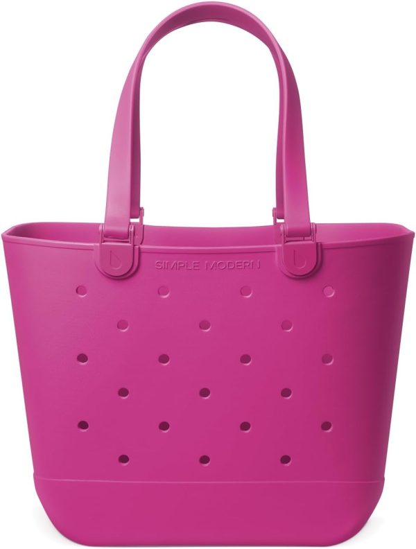 Simple Modern Extra-Large Beach Bag | Waterproof Getaway Rubber Tote with Zipper Pocket for Travel, Pool, Boat, Groceries, Sports | Sea Glass Sage - Image 23