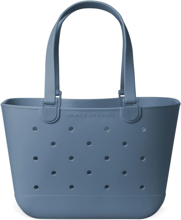 Simple Modern Extra-Large Beach Bag | Waterproof Getaway Rubber Tote with Zipper Pocket for Travel, Pool, Boat, Groceries, Sports | Sea Glass Sage - Image 28