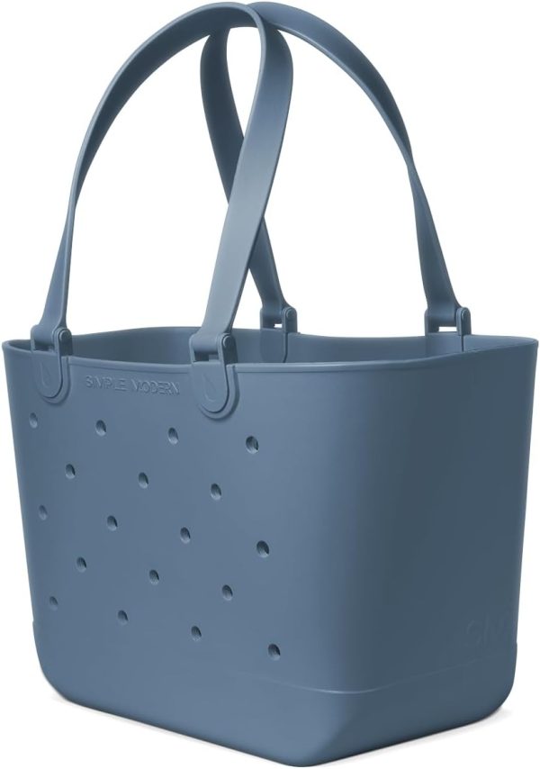 Simple Modern Extra-Large Beach Bag | Waterproof Getaway Rubber Tote with Zipper Pocket for Travel, Pool, Boat, Groceries, Sports | Sea Glass Sage - Image 29