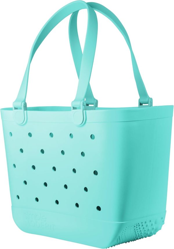 Simple Modern Extra-Large Beach Bag | Waterproof Getaway Rubber Tote with Zipper Pocket for Travel, Pool, Boat, Groceries, Sports | Sea Glass Sage - Image 42