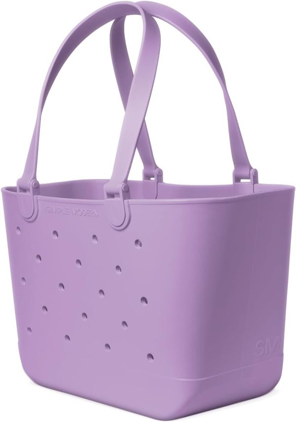 Simple Modern Extra-Large Beach Bag | Waterproof Getaway Rubber Tote with Zipper Pocket for Travel, Pool, Boat, Groceries, Sports | Sea Glass Sage - Image 54