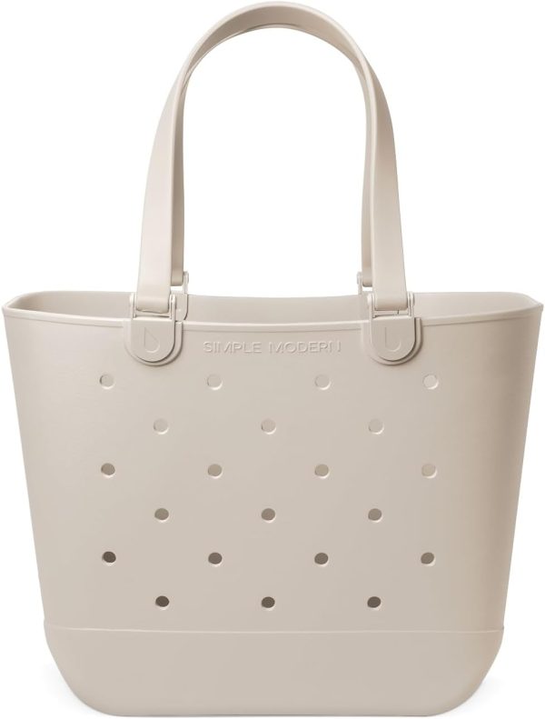 Simple Modern Extra-Large Beach Bag | Waterproof Getaway Rubber Tote with Zipper Pocket for Travel, Pool, Boat, Groceries, Sports | Sea Glass Sage - Image 55