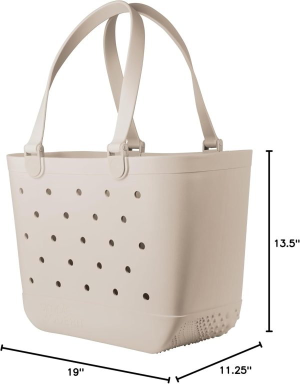 Simple Modern Extra-Large Beach Bag | Waterproof Getaway Rubber Tote with Zipper Pocket for Travel, Pool, Boat, Groceries, Sports | Sea Glass Sage - Image 57