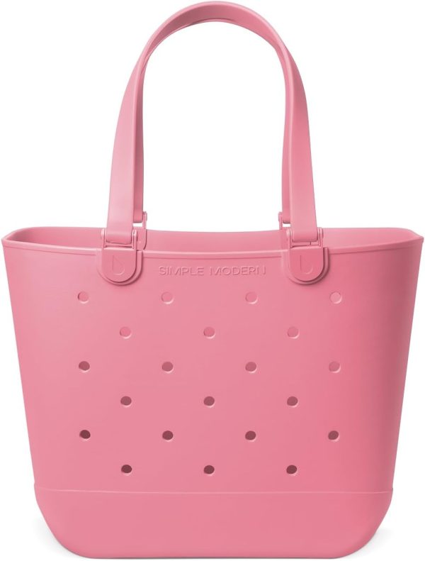 Simple Modern Extra-Large Beach Bag | Waterproof Getaway Rubber Tote with Zipper Pocket for Travel, Pool, Boat, Groceries, Sports | Sea Glass Sage - Image 60