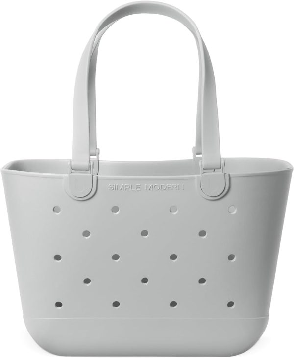 Simple Modern Extra-Large Beach Bag | Waterproof Getaway Rubber Tote with Zipper Pocket for Travel, Pool, Boat, Groceries, Sports | Sea Glass Sage - Image 66