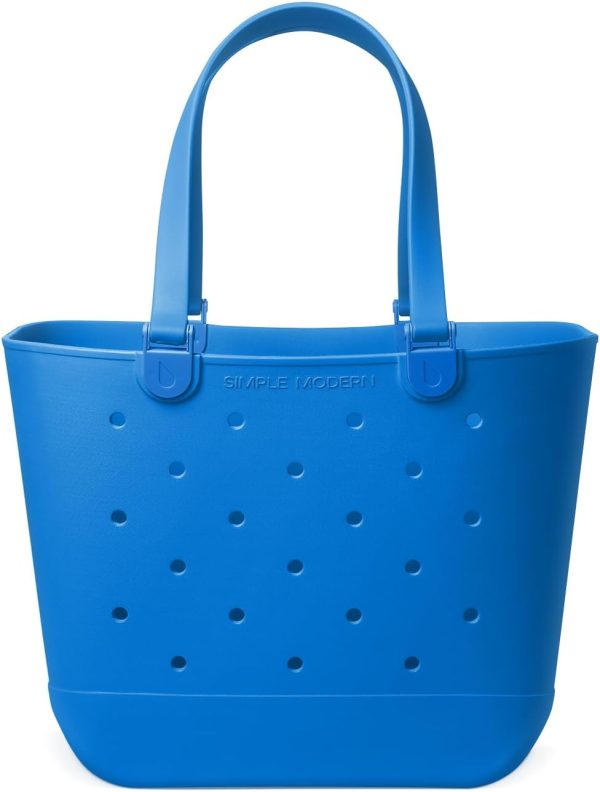 Simple Modern Extra-Large Beach Bag | Waterproof Getaway Rubber Tote with Zipper Pocket for Travel, Pool, Boat, Groceries, Sports | Sea Glass Sage - Image 68