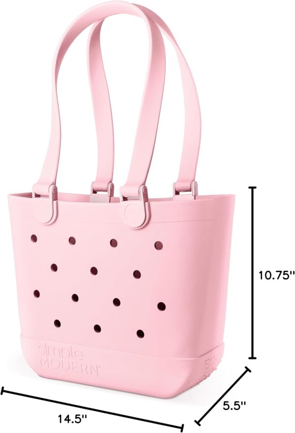Simple Modern Extra-Large Beach Bag | Waterproof Getaway Rubber Tote with Zipper Pocket for Travel, Pool, Boat, Groceries, Sports | Sea Glass Sage - Image 72