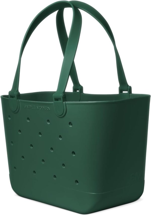 Simple Modern Extra-Large Beach Bag | Waterproof Getaway Rubber Tote with Zipper Pocket for Travel, Pool, Boat, Groceries, Sports | Sea Glass Sage - Image 82