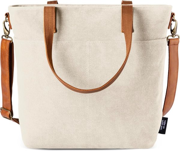 Simple Modern Canvas Tote Bag for Women - Image 2