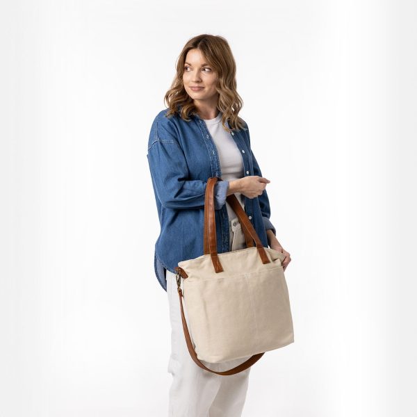 Simple Modern Canvas Tote Bag for Women - Image 4