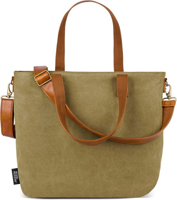 Simple Modern Canvas Tote Bag for Women - Image 10