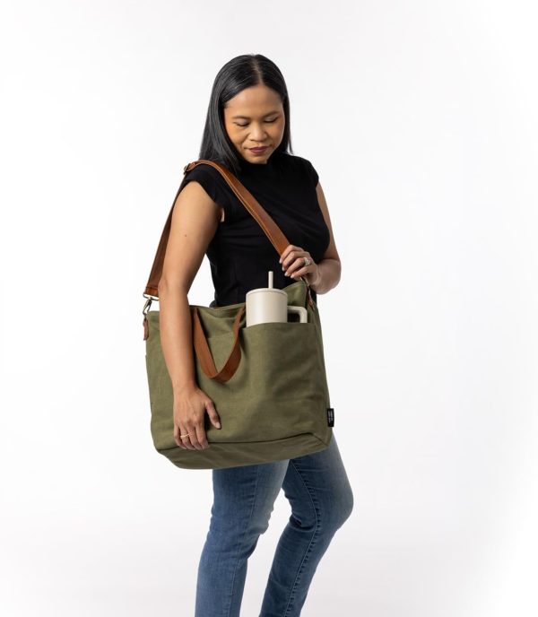 Simple Modern Canvas Tote Bag for Women - Image 13