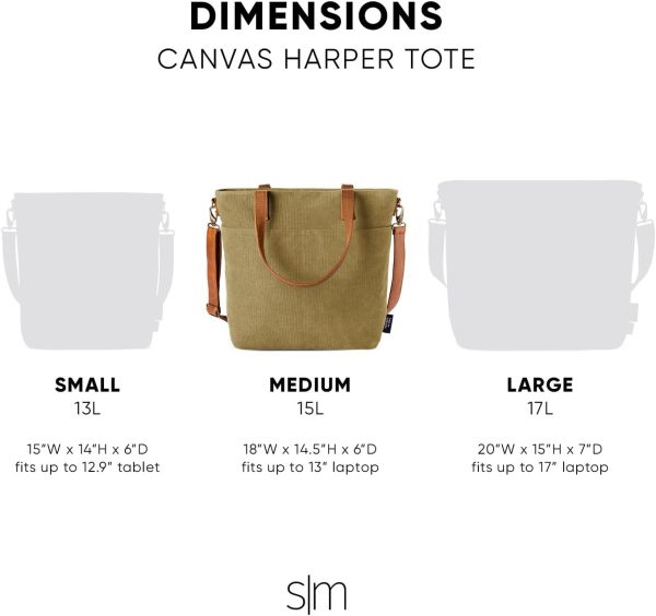 Simple Modern Canvas Tote Bag for Women - Image 19