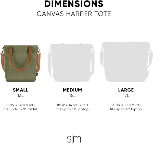 Simple Modern Canvas Tote Bag for Women - Image 33
