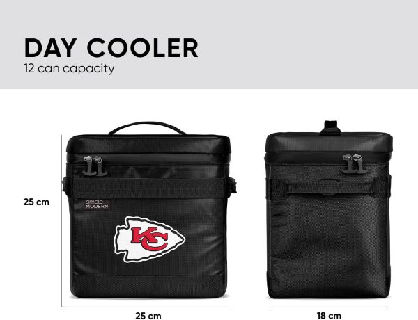 Simple Modern Officially Licensed NFL Green Bay Packers Day Cooler for 12 Cans | Soft Insulated Ice Chest with Carrying Strap & Handle | Lunch Box Travel, Work, Game Day | 11 Liter | Green Bay Packers - Image 7