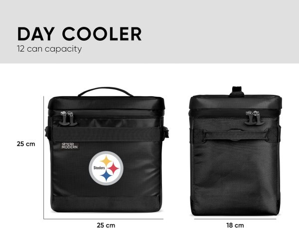 Simple Modern Officially Licensed NFL Green Bay Packers Day Cooler for 12 Cans | Soft Insulated Ice Chest with Carrying Strap & Handle | Lunch Box Travel, Work, Game Day | 11 Liter | Green Bay Packers - Image 13