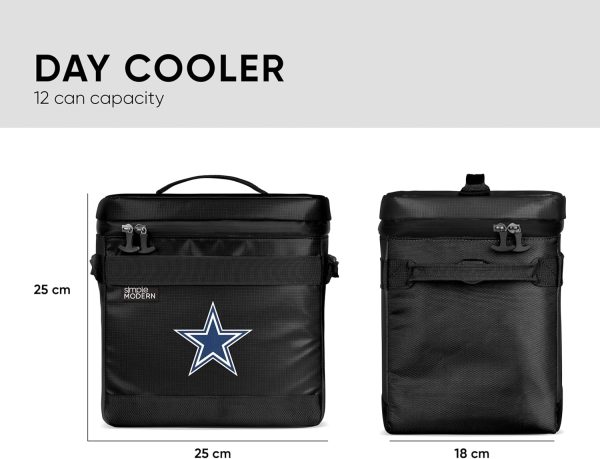 Simple Modern Officially Licensed NFL Green Bay Packers Day Cooler for 12 Cans | Soft Insulated Ice Chest with Carrying Strap & Handle | Lunch Box Travel, Work, Game Day | 11 Liter | Green Bay Packers - Image 15