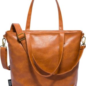 Simple Modern Vegan Leather Tote Bag for Women