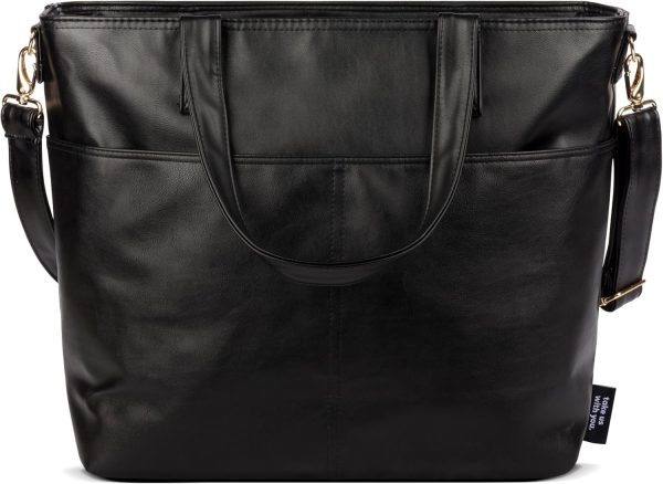 Simple Modern Vegan Leather Tote Bag for Women - Image 26