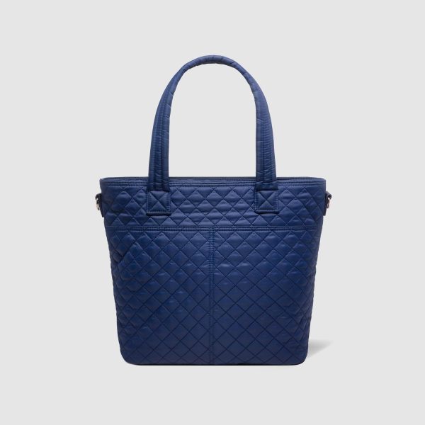 Simple Modern Quilted Tote Bag for Women | Medium Size w/Compartments & Laptop Sleeve | Adjustable Strap | Zipper Top - Image 32