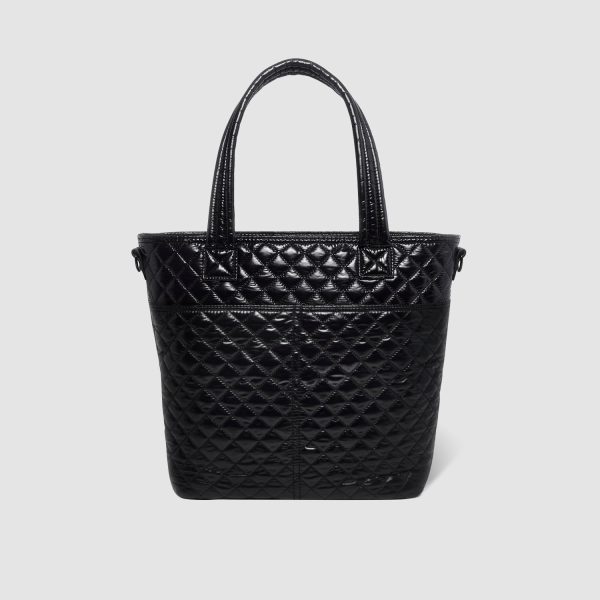 Simple Modern Quilted Tote Bag for Women | Medium Size w/Compartments & Laptop Sleeve | Adjustable Strap | Zipper Top - Image 44