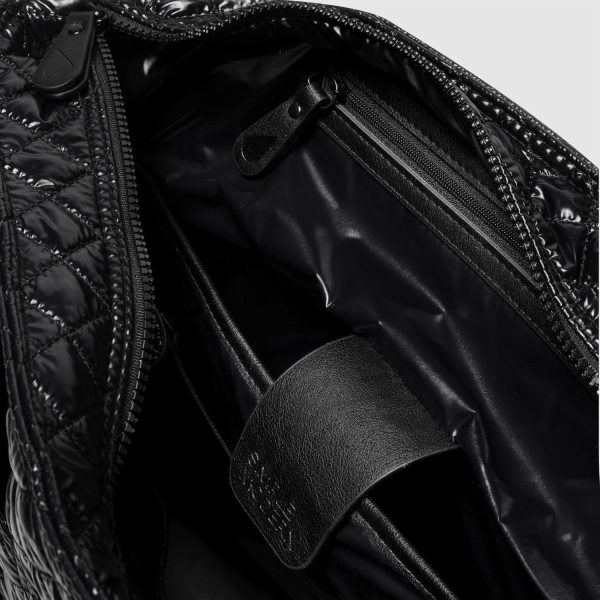 Simple Modern Quilted Tote Bag for Women | Medium Size w/Compartments & Laptop Sleeve | Adjustable Strap | Zipper Top - Image 48