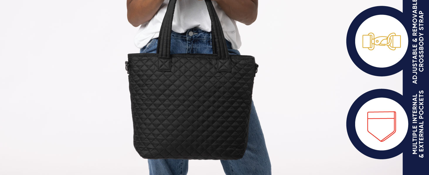 Simple Modern Quilted Tote Bag Features